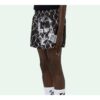 Pantalones Cortos con estampado de retratos, negro y blanco