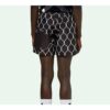 Pantalones Cortos con estampado de retratos, negro y blanco