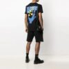 Pantalones Cortos con logo y estampado de flechas, negro, Colección Primavera-Verano 2021