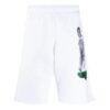 Pantalones Cortos con logotipo Mirko para hombre, blancos