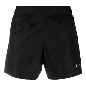 Pantalones Cortos con logotipo Off-White para hombre SS21, negros