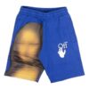 Pantalones cortos de chándal «Blurred Monalisa» «Azul»