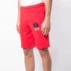 Pantalones Cortos de chándal con estampado de la Mona Lisa para hombre, color rojo