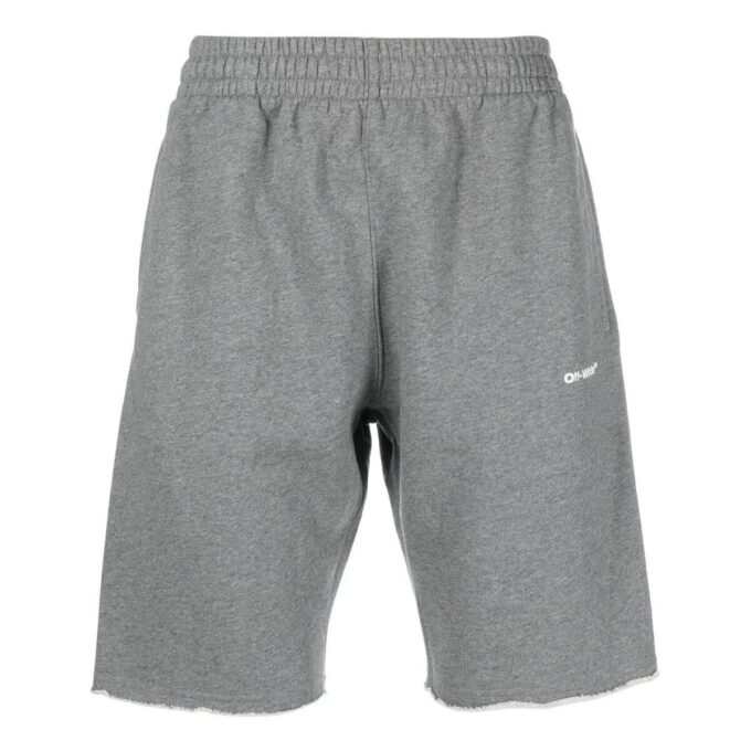 Pantalones Cortos de chándal con estampado de logotipo «Gris»