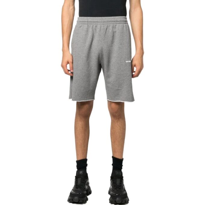 Pantalones Cortos de chándal con estampado de logotipo «Gris»