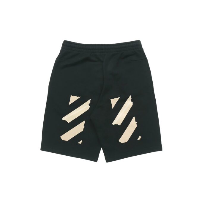 Pantalones cortos de chándal para hombre con Tape Arrows de cinta negra de C/O Virgil Abloh