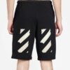 Pantalones cortos de chándal para hombre con Tape Arrows de cinta negra de C/O Virgil Abloh