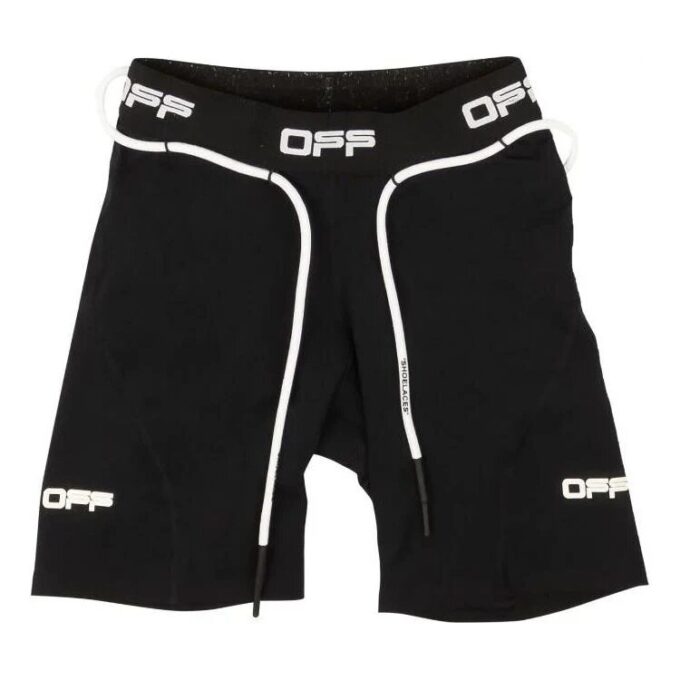 Pantalones Cortos de ciclismo Off-White con logotipo «Negro»