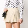 Pantalones Cortos de cintura baja Off-White SS20, color blanco roto