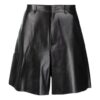 Pantalones Cortos de Cuero para Hombre Off-White SS21, corte holgado, negros