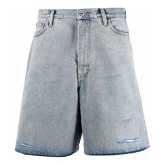Pantalones Cortos de Denim de Algodón SS21, corte holgado, azul