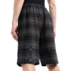 Pantalones Cortos de estampado de cuadros «Negro Gris»
