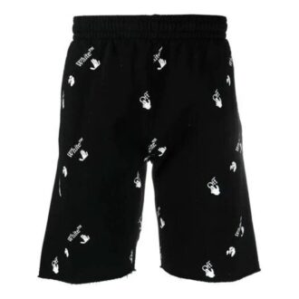 Pantalones Cortos de hombre con estampado de logotipo SS21, color negro