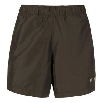 Pantalones Cortos de hombre con logotipo de la temporada primavera-verano 2021, corte ajustado, marrón