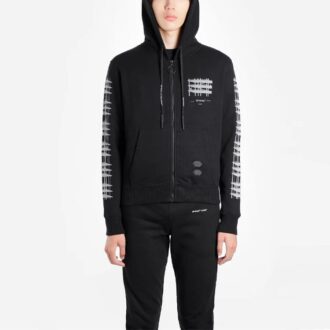 Pantalones cortos de hombre Virgil Abloh Industrial Slim con cremallera, negros