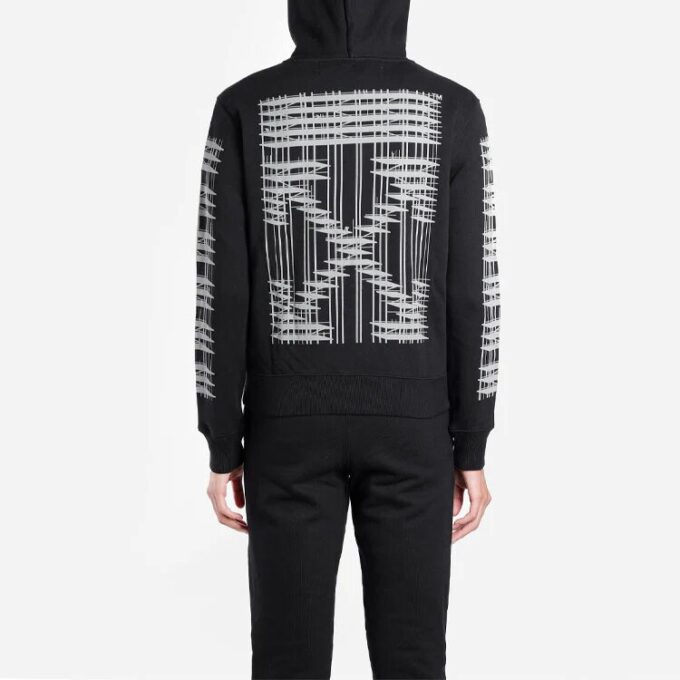 Pantalones cortos de hombre Virgil Abloh Industrial Slim con cremallera, negros