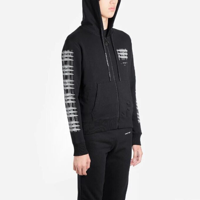 Pantalones cortos de hombre Virgil Abloh Industrial Slim con cremallera, negros