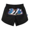Pantalones Cortos de malla a rayas, versión negra