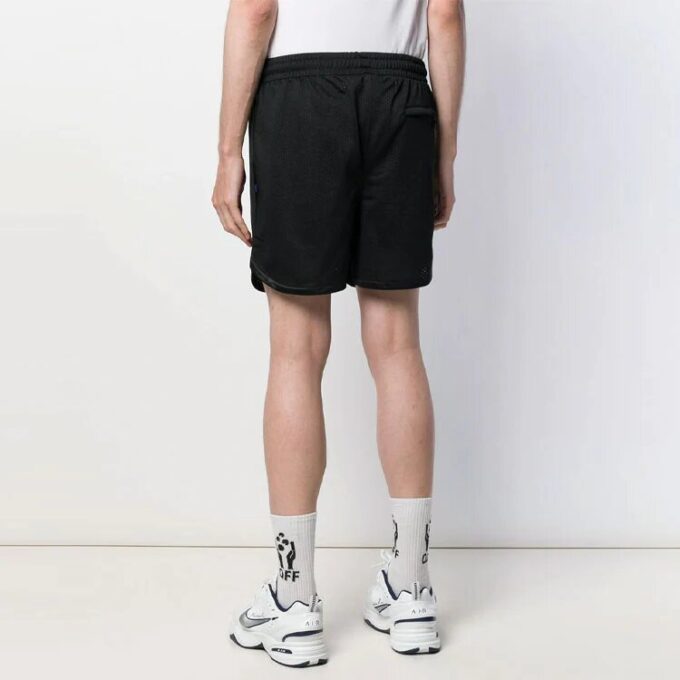 Pantalones Cortos de malla a rayas, versión negra
