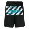 Pantalones Cortos de malla con líneas onduladas Negro/Multicolor