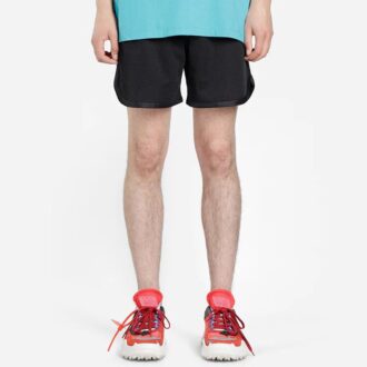 Pantalones Cortos de malla con líneas onduladas Negro/Multicolor