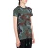 Pantalones Cortos de manga corta de corte ajustado sin rematar, versión estándar, estampado de camuflaje