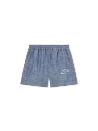 Pantalones Cortos de Pijama de Denim Chambray