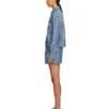 Pantalones Cortos de Pijama de Denim Chambray