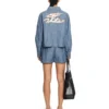 Pantalones Cortos de Pijama de Denim Chambray