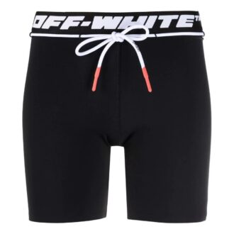 Pantalones Cortos de running Off-White con logotipo en la cintura «Negro»