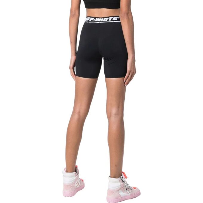 Pantalones Cortos de running Off-White con logotipo en la cintura «Negro»