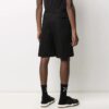 Pantalones Cortos de verano 2021 con botones y letras, corte holgado, negros