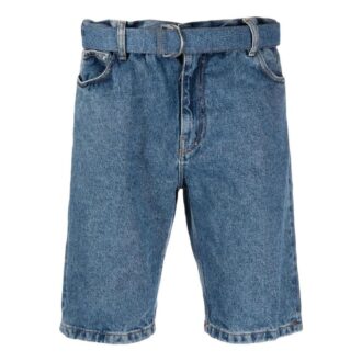 Pantalones Cortos Denim con cinturón