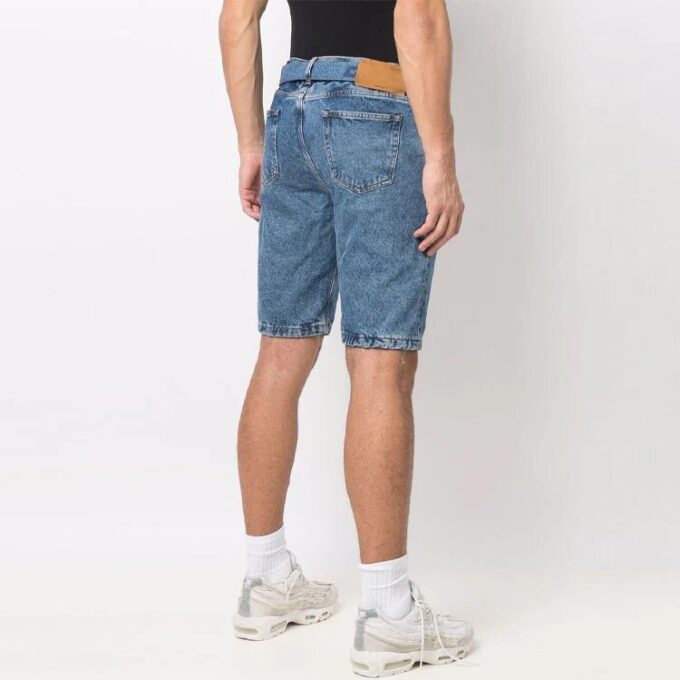 Pantalones Cortos Denim con cinturón