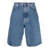 Pantalones Cortos Denim de color liso con estampado de flechas para hombre Off-White FW22, azul