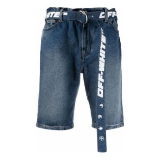Pantalones Cortos Denim informales FW21, versión ajustada, azul