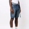 Pantalones Cortos Denim informales FW21, versión ajustada, azul