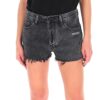 Pantalones Cortos Denim negros con logotipo Off-White