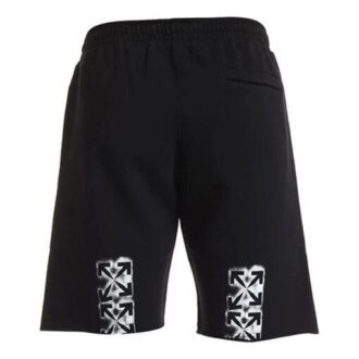 Pantalones Cortos deportivos Arrow Sports con diseño de flechas pulverizadas, negros