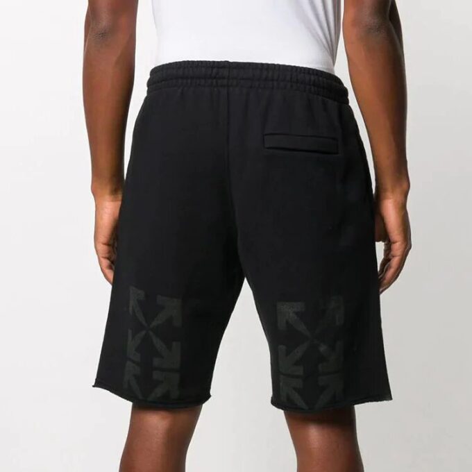 Pantalones Cortos deportivos con aplique de Mona Lisa para hombre, negros