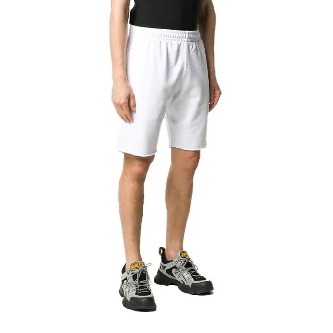 Pantalones Cortos deportivos con estampado Caravaggio para hombre, color blanco, colección FW20