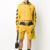 Pantalones Cortos deportivos con estampado de Arrows FW20 para hombre, amarillos