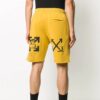 Pantalones Cortos deportivos con estampado de Arrows FW20 para hombre, amarillos