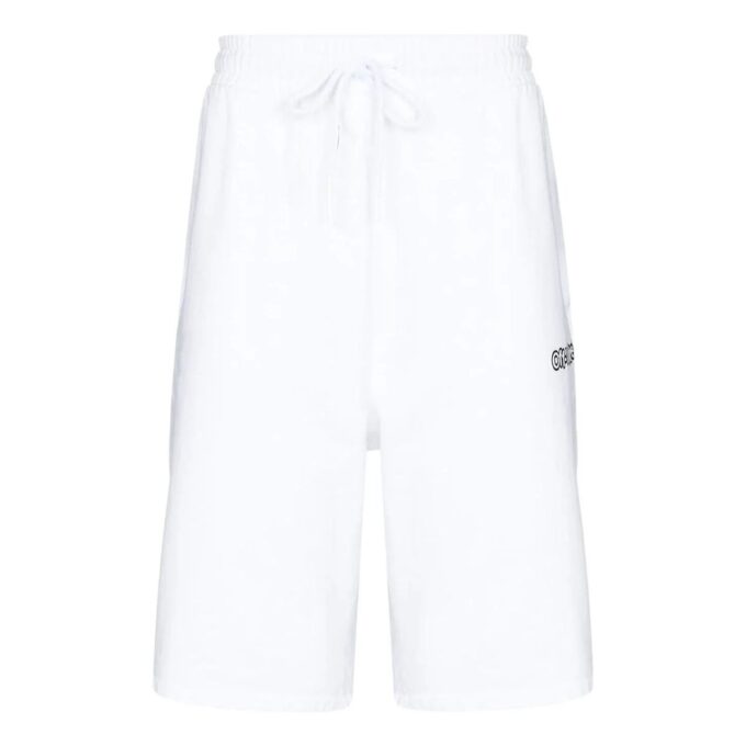 Pantalones Cortos deportivos con estampado de flechas FW21, corte holgado, blancos
