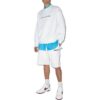 Pantalones Cortos deportivos con estampado de flechas FW21, corte holgado, blancos