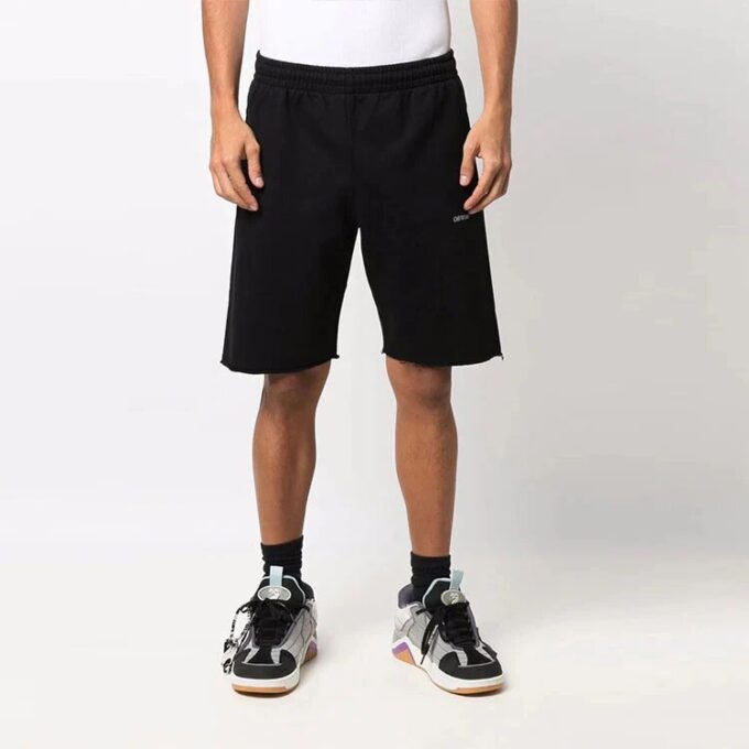 Pantalones Cortos deportivos con estampado de flechas FW21, versión negra
