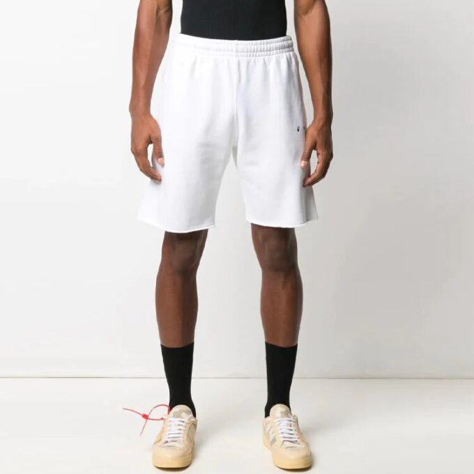Pantalones Cortos deportivos con estampado de flechas SS21, versión en blanco