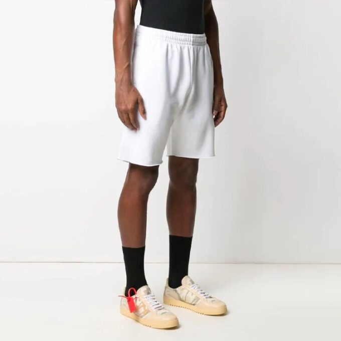 Pantalones Cortos deportivos con estampado de flechas SS21, versión en blanco