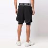 Pantalones Cortos deportivos con estampado de flechas, versión activa, color negro