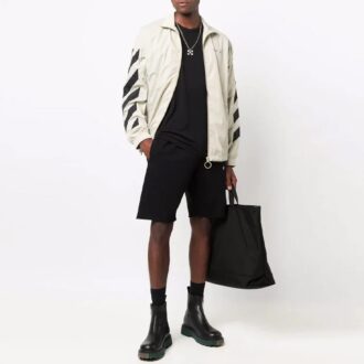 Pantalones Cortos deportivos con estampado de logotipo FW21, versión negra